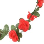 Guirlandes de fleurs de Noël 6 pcs rouge 250 cm – Image 4