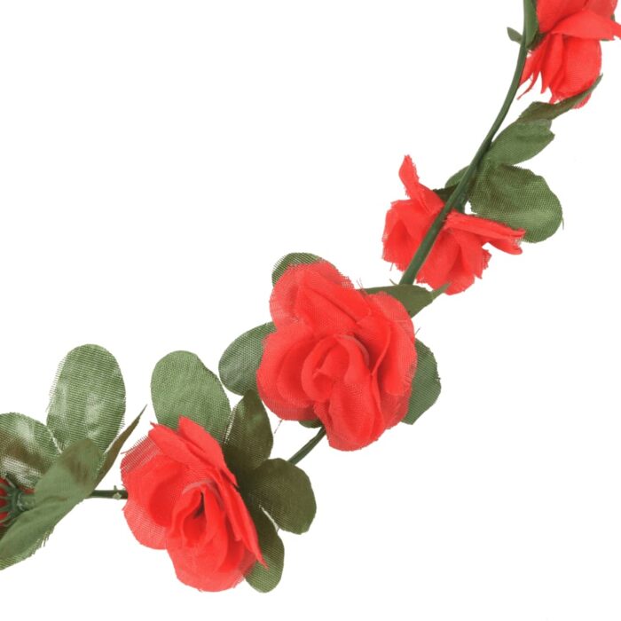 Guirlandes de fleurs de Noël 6 pcs rouge 250 cm – Image 4