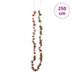 Guirlandes de fleurs de Noël 6 pcs rouge 250 cm – Image 6