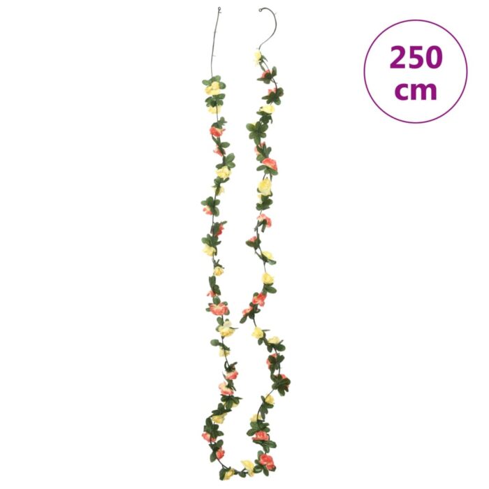 Guirlandes de fleurs de Noël 6 pcs rouge vif 250 cm – Image 6
