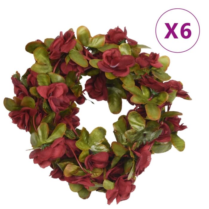 VXL8721012046863_a_en_hd_1.jpg Guirlandes de fleurs de Noël 6 pcs rouge bordeaux 250 cm – Image 1