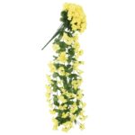 Guirlandes de fleurs de Noël 3 pcs jaune 85 cm – Image 3
