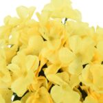 Guirlandes de fleurs de Noël 3 pcs jaune 85 cm – Image 4