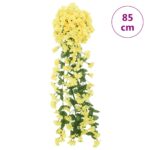 Guirlandes de fleurs de Noël 3 pcs jaune 85 cm – Image 6