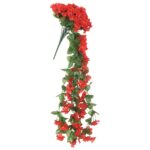 Guirlandes de fleurs de Noël 3 pcs rouge 85 cm – Image 3