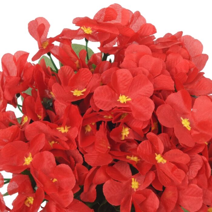 Guirlandes de fleurs de Noël 3 pcs rouge 85 cm – Image 4