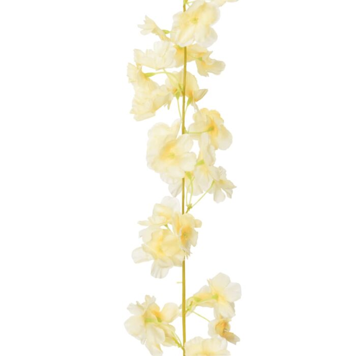 Guirlandes de fleurs de Noël 6 pcs champagne 180 cm – Image 5