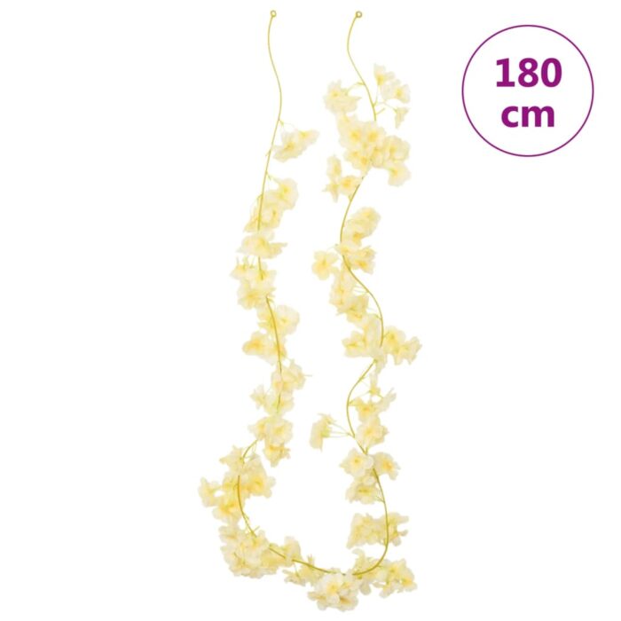 Guirlandes de fleurs de Noël 6 pcs champagne 180 cm – Image 6