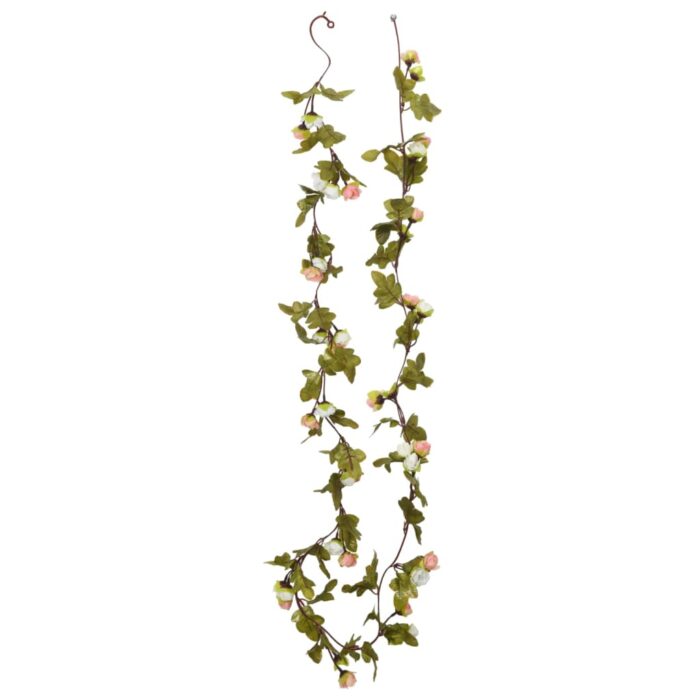 Guirlandes de fleurs de Noël 6 pcs champagne 215 cm – Image 3
