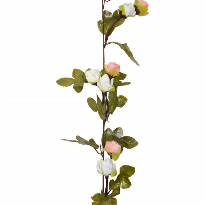 Guirlandes de fleurs de Noël 6 pcs champagne 215 cm – Image 5