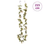 Guirlandes de fleurs de Noël 6 pcs champagne 215 cm – Image 6