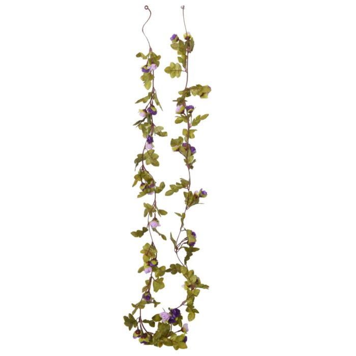 Guirlandes de fleurs de Noël 6 pcs violet clair 215 cm – Image 3