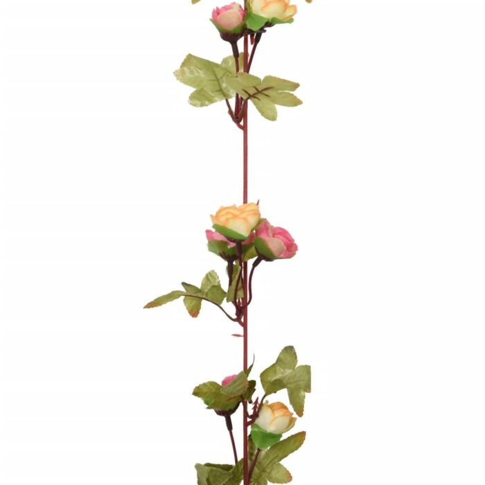 Guirlandes de fleurs de Noël 6 pcs rose 215 cm – Image 5