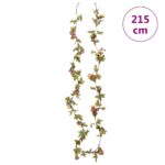 Guirlandes de fleurs de Noël 6 pcs rose 215 cm – Image 6