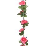Guirlandes de fleurs de Noël 6 pcs rose 240 cm – Image 4