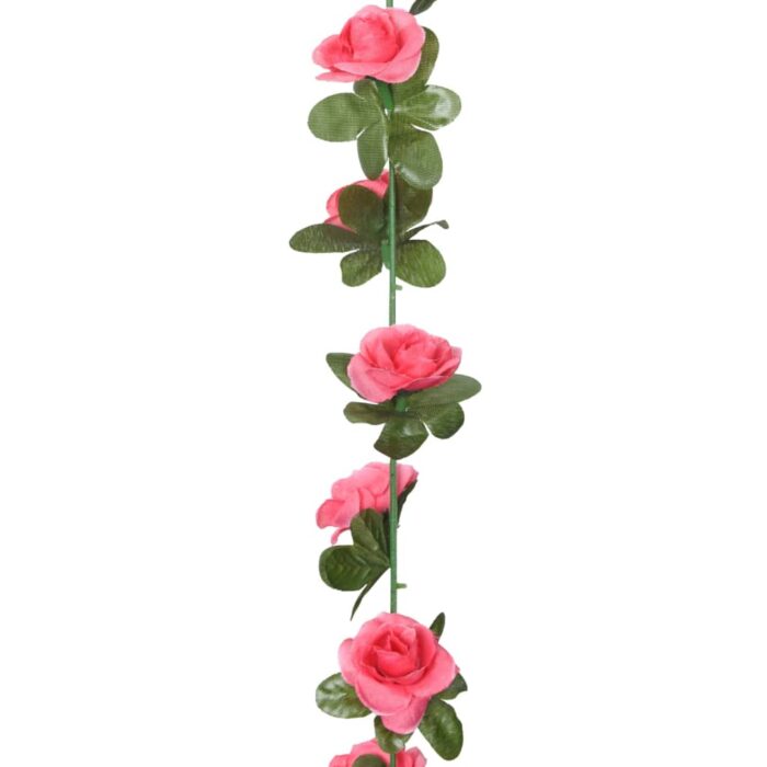 Guirlandes de fleurs de Noël 6 pcs rose 240 cm – Image 4