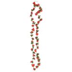 Guirlandes de fleurs de Noël 6 pcs rouge 240 cm – Image 3