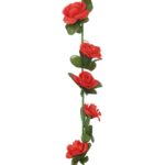 Guirlandes de fleurs de Noël 6 pcs rouge 240 cm – Image 5