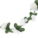 Guirlandes de fleurs de Noël 6 pcs blanc 240 cm – Image 4