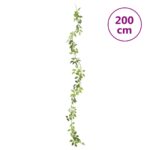 Guirlandes de fleurs de Noël 6 pcs blanc 200 cm – Image 6