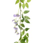 Guirlandes de fleurs de Noël 6 pcs violet 200 cm – Image 4