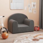 Canapé pour enfants anthracite peluche douce