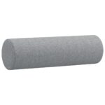 Ensemble de canapés 3 pcs coussins gris clair tissu – Image 5