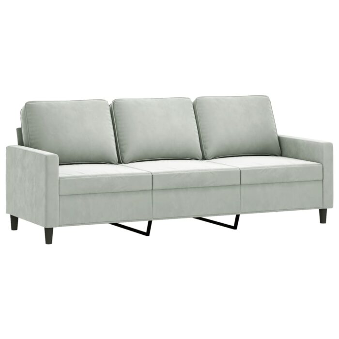 VXL8721012064836_g_en_hd_2.jpg Ensemble de canapés 2 pcs avec coussins Gris clair Velours – Image 2