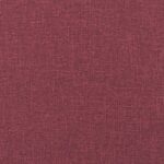 Ensemble de canapés 2 pcs avec coussins Rouge bordeaux Tissu – Image 3
