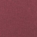 Ensemble de canapés 2 pcs avec coussins Rouge bordeaux Tissu – Image 3