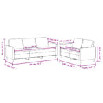 Ensemble de canapés 2 pcs avec coussins Cappuccino Similicuir – Image 5