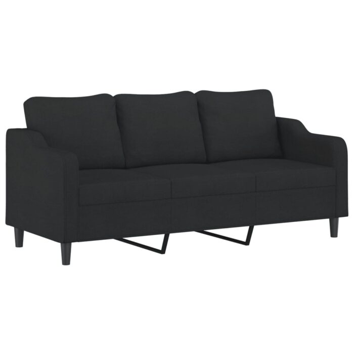 VXL8721012068056_g_en_hd_2.jpg Ensemble de canapés 2 pcs avec coussins Noir Tissu – Image 2