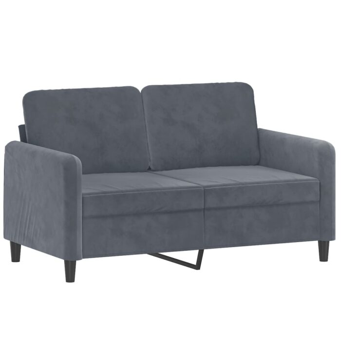 Ensemble de canapés 3 pcs gris foncé velours – Image 2