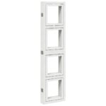 Cloison de séparation 6 panneaux blanc bois de paulownia massif – Image 4