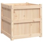 Jardinière d'extérieur 60x60x60 cm bois de pin massif – Image 5