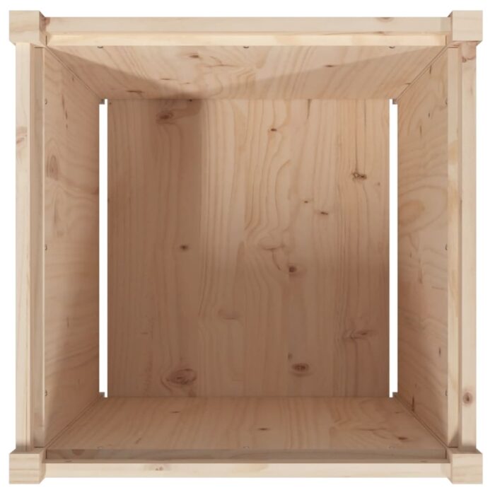 Jardinière d'extérieur 60x60x60 cm bois de pin massif – Image 6