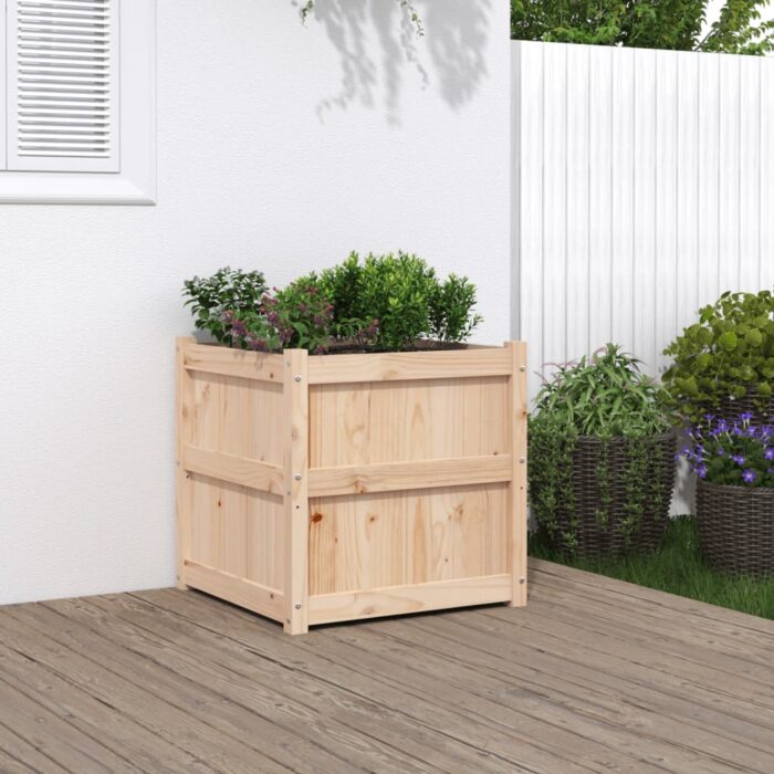 VXL8721012075870_m_en_hd_1.jpg Jardinière d'extérieur 60x60x60 cm bois de pin massif – Image 1