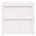 Jardinières 2 pcs blanc bois de pin massif – Image 5