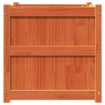Jardinière cire marron 60x60x60 cm bois de pin massif – Image 3