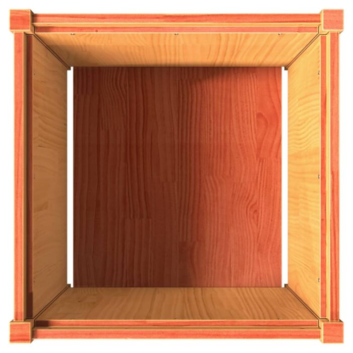 Jardinières 2 pcs cire marron bois de pin massif – Image 6