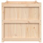 Jardinière d'extérieur 70x70x70 cm bois de pin massif – Image 3