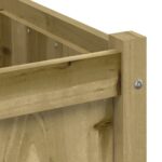 Jardinière d'extérieur 70x70x70 cm bois de pin imprégné – Image 7