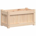 Jardinière d'extérieur 60x31x31 cm bois de pin massif – Image 5