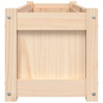 Jardinière d'extérieur 90x31x31 cm bois de pin massif – Image 4