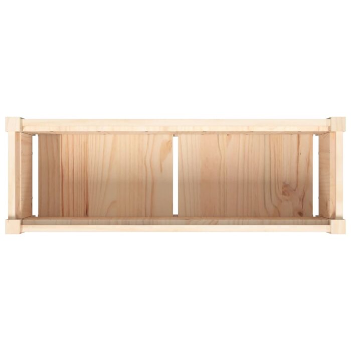 Jardinière d'extérieur 90x31x31 cm bois de pin massif – Image 6