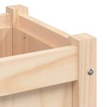 Jardinière d'extérieur 90x31x31 cm bois de pin massif – Image 7
