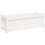 Jardinières 2 pcs blanc bois de pin massif – Image 6
