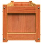 Jardinière cire marron 90x31x31 cm bois de pin massif – Image 4