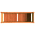 Jardinière cire marron 90x31x31 cm bois de pin massif – Image 6