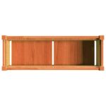 Jardinières 2 pcs cire marron bois de pin massif – Image 7